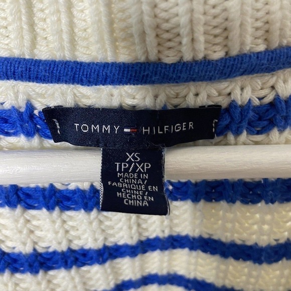 Tommy Hilfiger XS Striped Snap Pocketed Cardigan - Picture 8 of 8